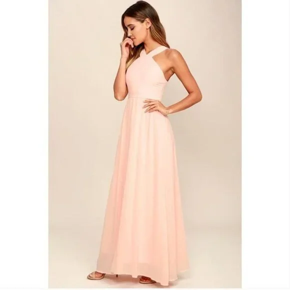 Lulus Air of Romance Peach Maxi Dress Size XS - Picture 2 of 8